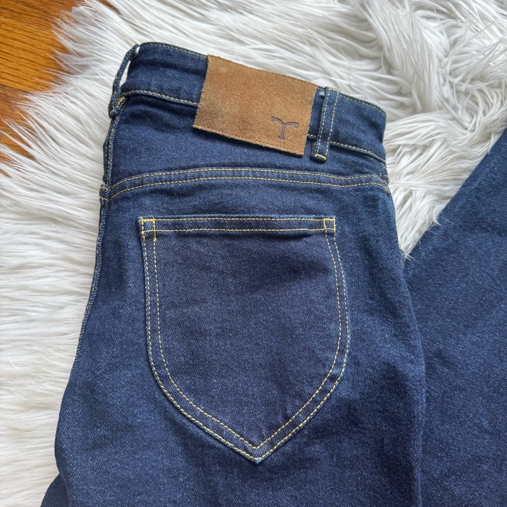Tecovas Mid Rise Stovepipe Dark Wash Jeans - Picture 13 of 16